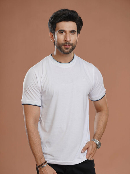 White Basic T-Shirt (TEE-340)