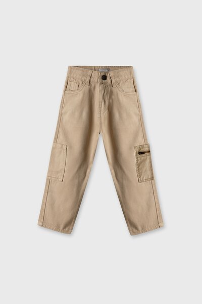 Boys Khaki Explorer Cargo Pants