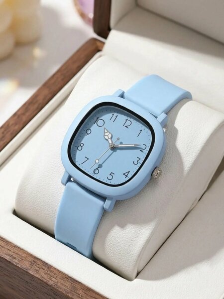 Shein - 6Pcs Women'S Quartz Watch Bracelet Necklace Earrings Ring Jewelry Set