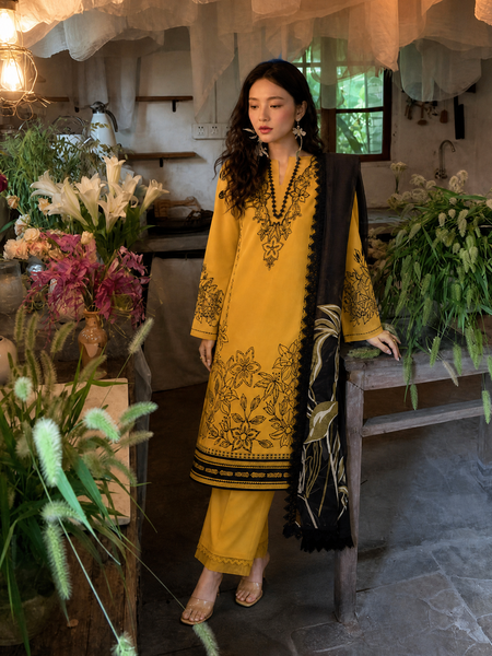 Florence by Rang Rasiya Embroidered Lawn Suit Unstitched 3 Piece RR25F D-12 Mirha - Summer Collection