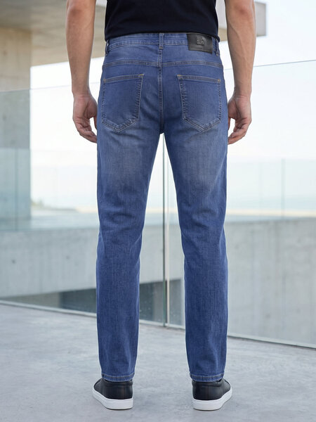 Mid Blue Straight Fit Jeans 59