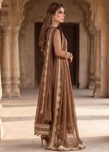 Salitex Unstitched Embroidered Net 3 Piece Suit SUNS8JI518 - Festive Collection