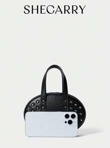 Shein - SHECARRY Ladies, Women Top Handle Bag ,Oval Bag