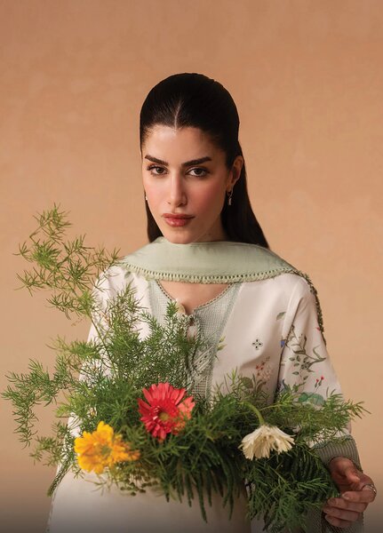 Haze A Prints by Afrozeh Unstitched Embroidered Lawn 3 Piece Suit AF26UAP Vesperd FWU-116 - Summer Collection