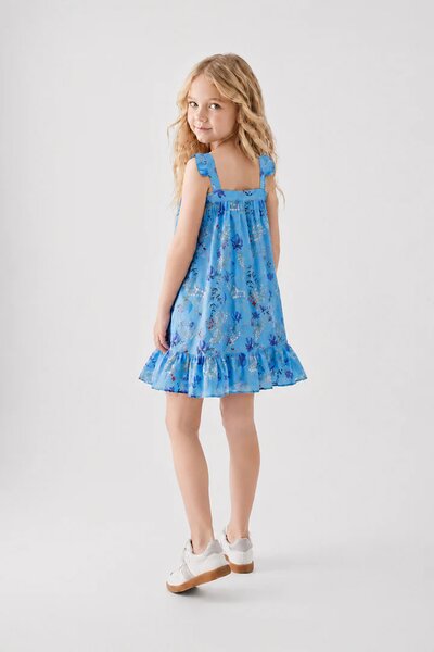 Blue Blossom Cotton Dress
