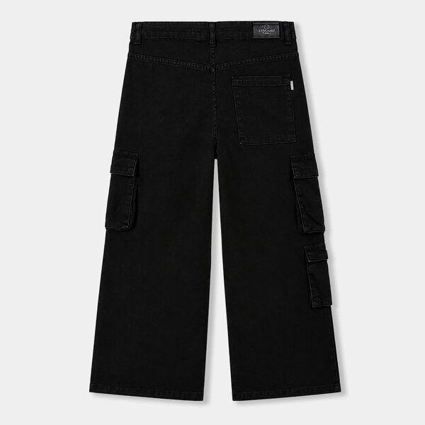 Girls Denim Rigid Pant Cargo 4-D.Grey