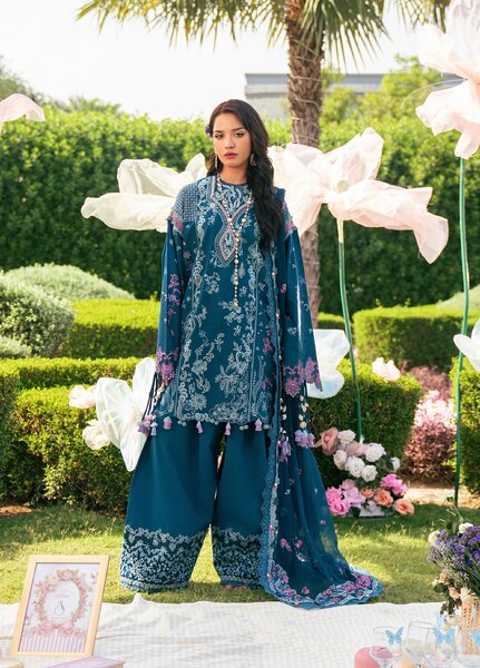 Feerie by Sundas Ahad Unstitched Embroidered Lawn 3 Piece Suit SNA26ULF Eloria ELL-04 - Eid Collection