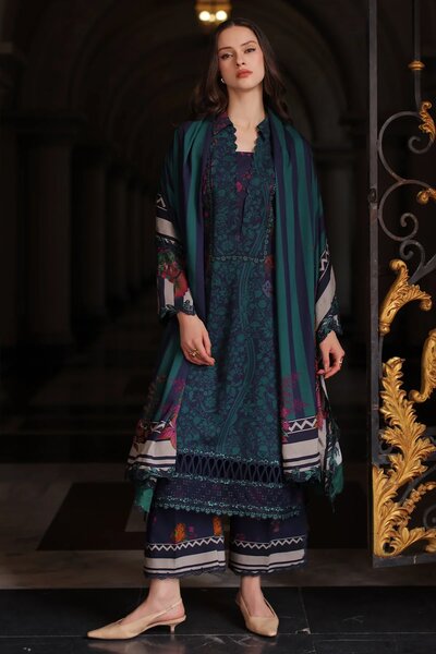 Aniiq by Charizma Unstitched Embroidered Linen 3 Piece Suit CHR26UAL ANW7-17 - Casual Collection