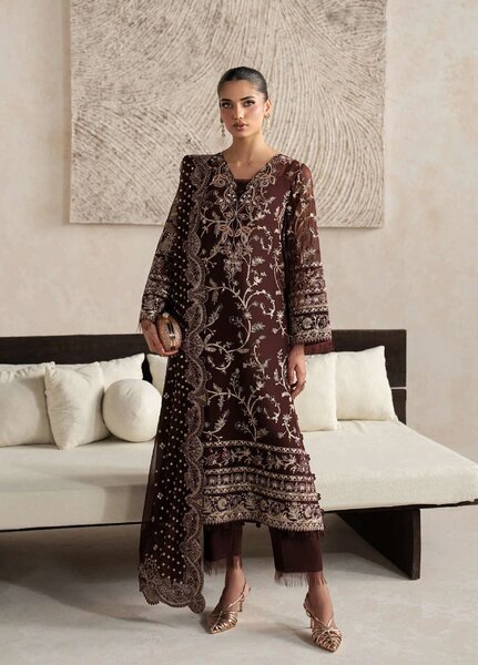 Gulaal Unstitched Embroidered Chiffon 3 Piece Suit GL26ULW Sofiya D-57 - Wedding Collection
