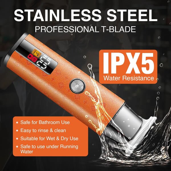 VGR - Professional Hair Trimmer For Men | Precision T-Blade Cutting With 100 Min Runtime & Turbo Mode