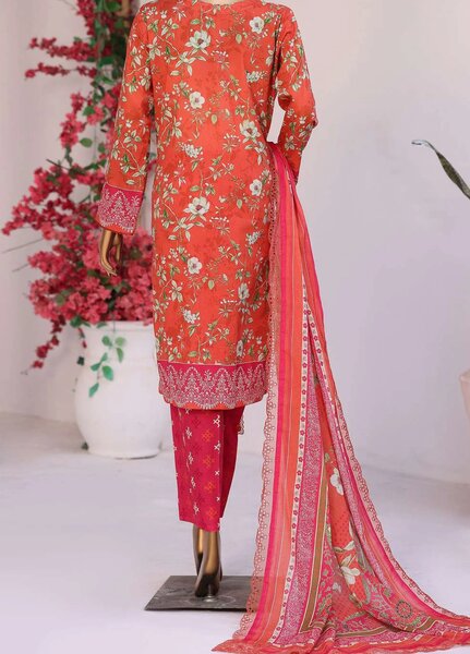 Satranga by HZ Textiles Unstitched Printed Lawn 3 Piece Suit HZ26USL SEC-1179 - Casual Collection
