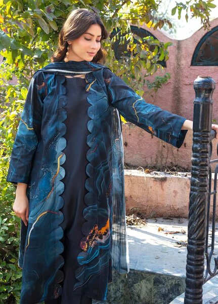 Fabiha by Feroza Printed Lawn Suits Unstitched 3 Piece FZ25FB D-04 - Summer Collection