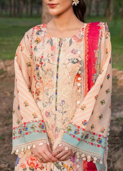 Chandan Nagri Women RTW Embroidered Lawn 3 Piece Suit Li Wei - Festive Collection