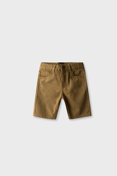 Boys Tobacco Twil Knee-Length Shorts