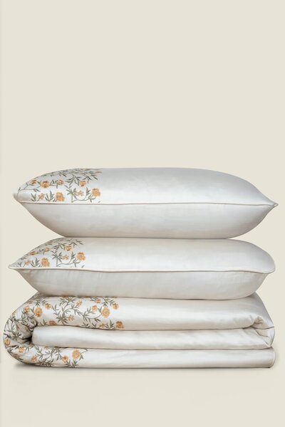 Ditsy Flora Embroidered Quilt Cover Set