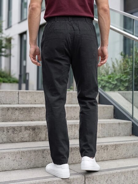 Black Cotton Stretch Trouser (CST-036)