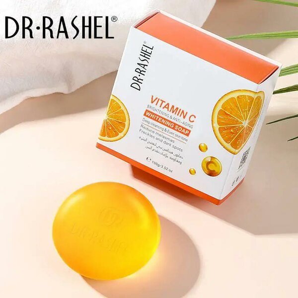 Dr Rashel - Vitamin C Brightening & Anti Aging Whitening Soap - 100gms