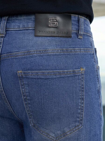 Mid Blue Straight Fit Jeans 59