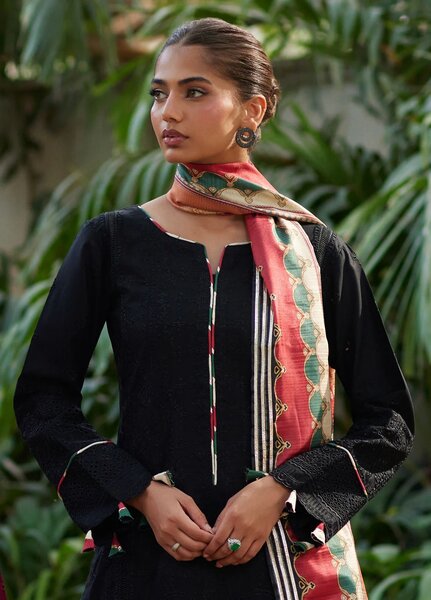 Lumiere by Gulaal Chikankari Lawn Suits Unstitched 3 Piece GL25LC D-06 Solene - Summer Collection