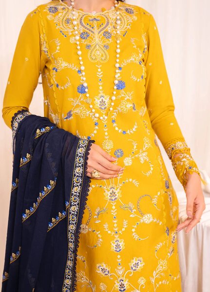 Celine by Faiza Faisal Embroidered Lawn Suits Unstitched 3 Piece FF25CE Freya - Summer Collection