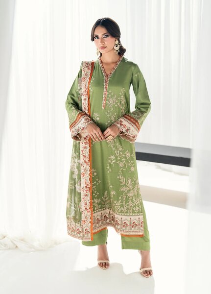 Efsun by Sahane Women RTW Embroidered Raw Silk 3 Piece Suit FP8805 Asalet Festive Collection