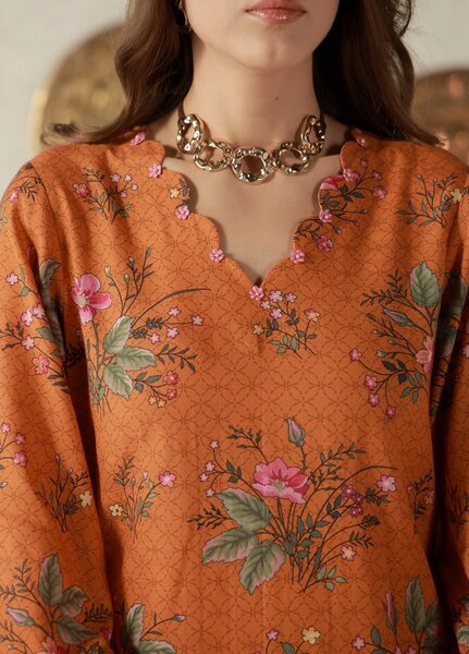 Sahar Unstitched Printed Khaddar 3 Piece Suit Aubrelle Winter Collection