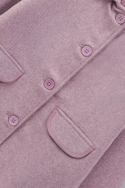 Girls Berry Bloom Felt Coat