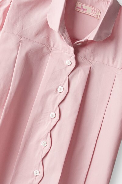 Blush Pink Wavy Cotton Top