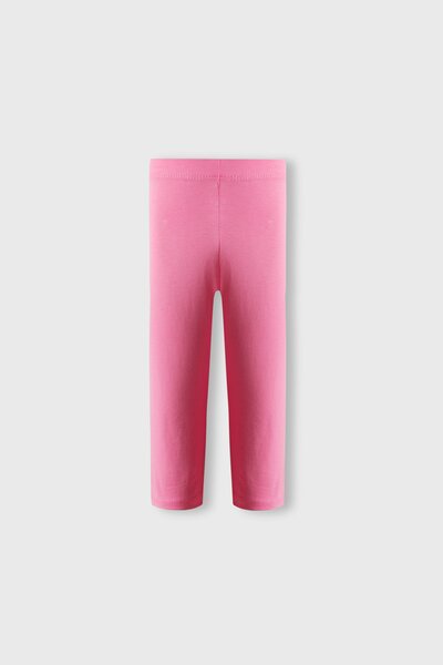 Girls Pink Ease Lycra Leggings