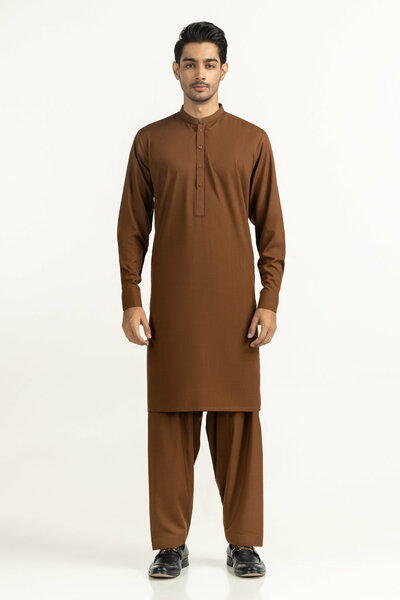 Regular Fit Embroidered Suits
