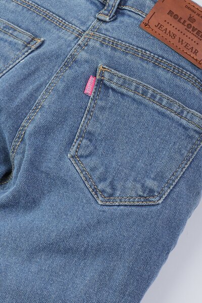 Girls Denim Slitted Jeans