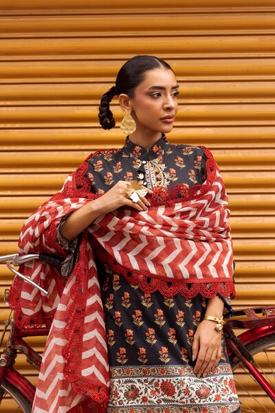 Unstitched Printed 3 Piece Lawn Suit