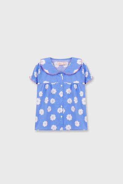 Daisy Collared Cotton Top