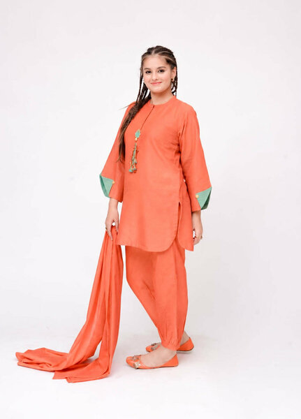Winter Fall by Senorita Girls RTW Printed Karandi 3 Piece Suit GAD-03609 Casual Collection