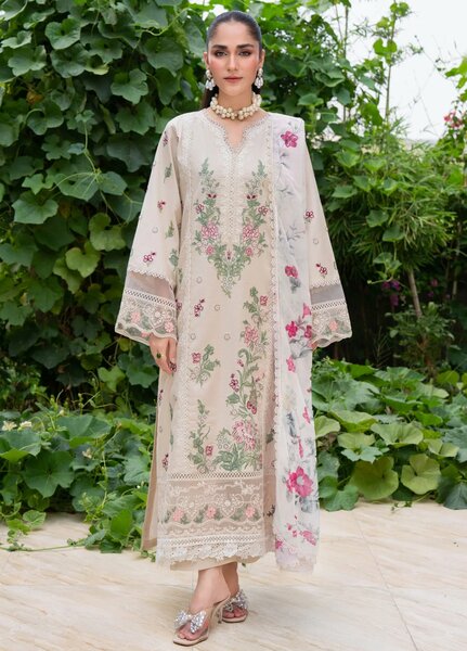 Chandan Nagri RTW Embroidered Lawn 3 Piece Suit Mirae-Noor - Casual Collection