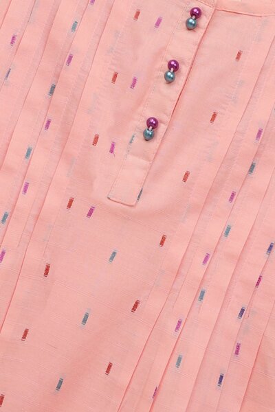 Peach Cotton Flared Top