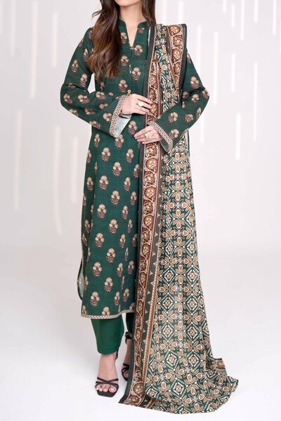 Narmin by Narkin's Unstitched Printed Khaddar 3 Piece Suit NN26UK NUWKDP-3161 - Casual Collection