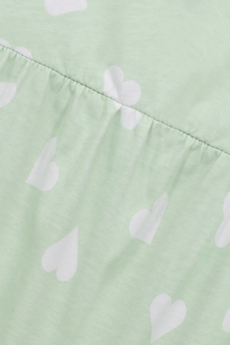 Pistachio Heart Jersey Frock