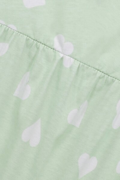 Pistachio Heart Jersey Frock