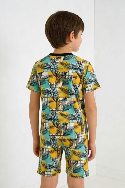 Boy's Tropical Leaf Twin Set