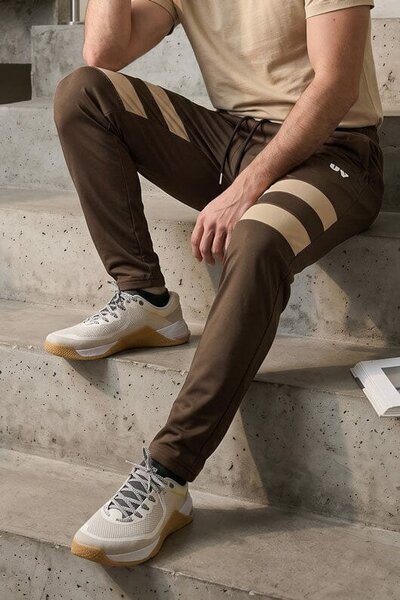Urban Vouge Men's Thigh Striped Activewear Trousers