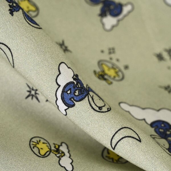 Infant Boys Linen Viscose Nightwear Space- Light Green