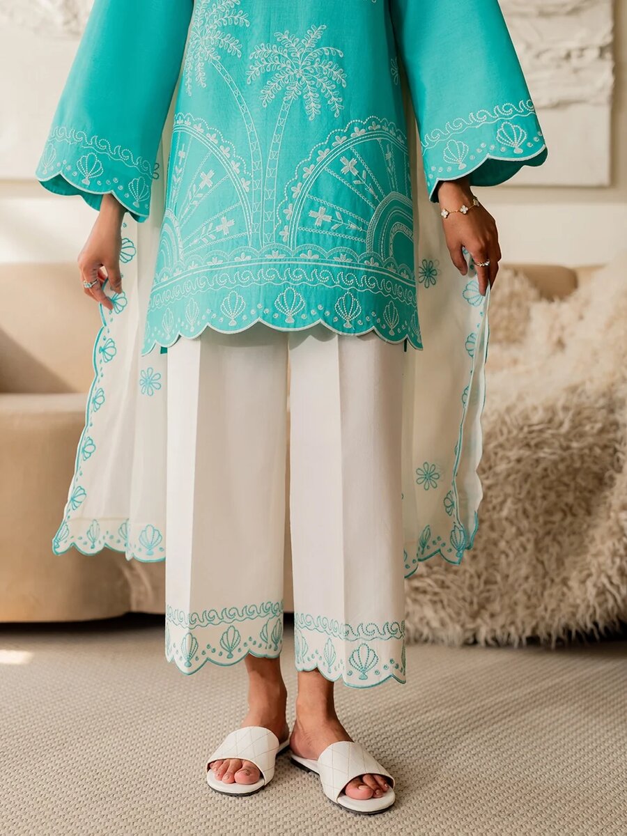 Sea Breeze - 3Pcs Embroidered Set