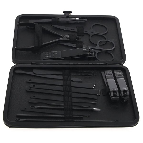 18-Piece Professional Manicure and Pedicure Nail Care Kit