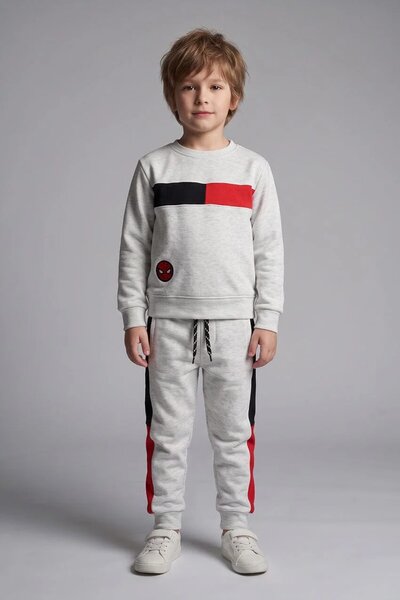 DKY Kid's Spiderman Badge Fleece Twin Set