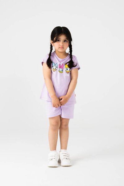 Girls Lilac Playday Jersey Co-ord Set