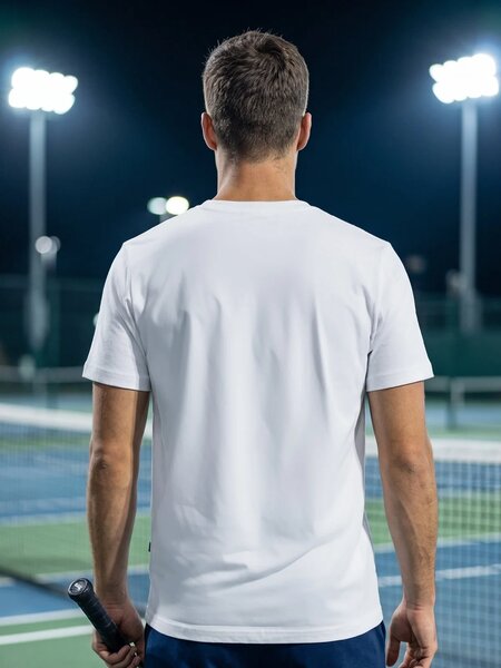 White Stretchable T-Shirt (TEE-488)