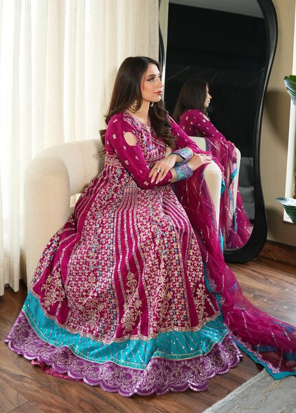 Haye Dil by Sahane Embroidered Raw Silk Suits Unstitched 3 Piece SNE25HD CT 29002 Song of Joy - Formals Collection