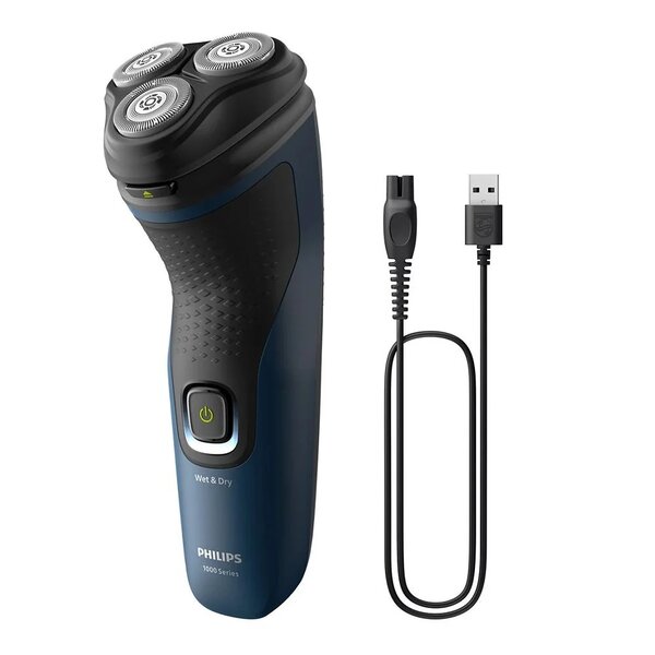 Philips S1151/00 1000 Series Wet & Dry Electric Shaver | Cordless Rotary Shaver for Comfortable Daily Shaving