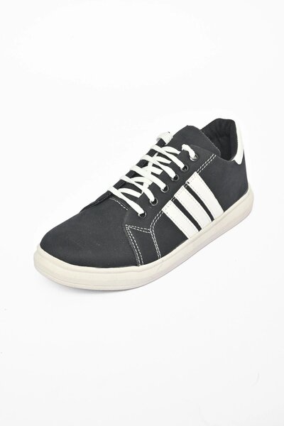 MR Men's Stripe Style Lace-up Sneaker Shoes